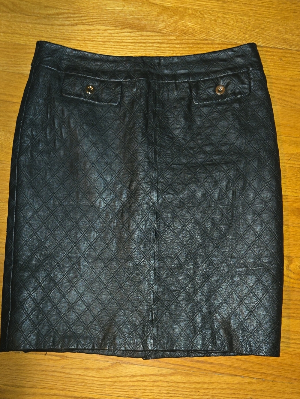 Vintage Chadwicks Quilted Real Leather Skirt